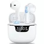 Cuffie Bluetooth, Auricolari Bluetooth con 4 Mic, Cuffie Wireless Bluetooth 5.3 Cuffie Senza Fili IP6 Impermeabili