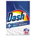 Dash Detersivo Lavatrice In Polvere, 86 Lavaggi, Tecnologia Anti-Residui