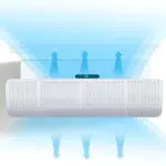 Deflettore per condizionatore Con griglia Aria condizionata Vento deflettore Aria condizionata Vento deflettore bianco 27x90cm
