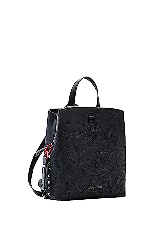 Desigual, Back_DEJAVU SUMY MINI Donna, Nero, Taglia unica