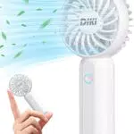 DIKI Mini Ventilatore Portatile a Mano Ventilatore USB Piccolo Ventilatore a Batteria Ricaricabile da 2500mAh