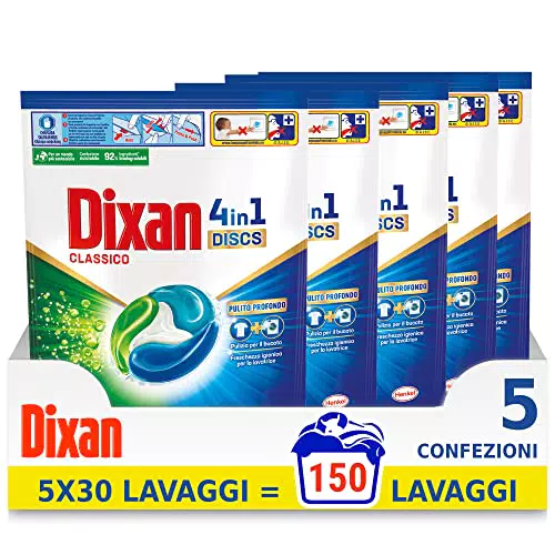 Dixan Discs Classico, Detersivo Lavatrice in Capsule