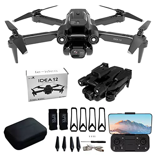 Drone Pieghevole con Telecamera 1080P, IDEA12 FPV Droni