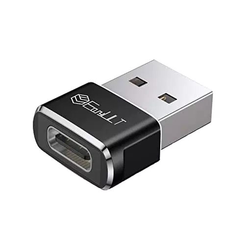 EasyULT Adattatore USB C Femmina a USB Maschio, Connettore Cavo Caricatore Tipo C