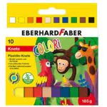Eberhard Faber 572011 - Colori plastilina da modellare in 10 colori vivaci