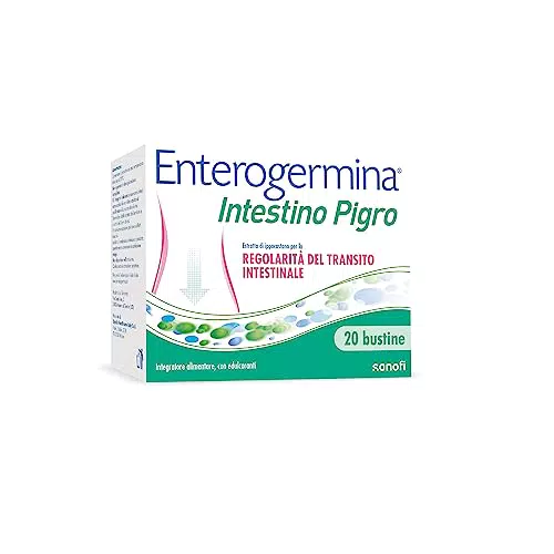 Enterogermina Intestino Pigro, Fermenti Lattici, Probiotici, 20 Bustine Gusto Frutti di Bosco