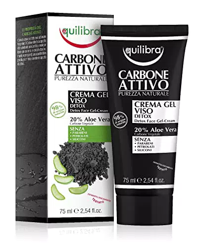 Equilibra Carbone Attivo Crema Gel Viso, 75 ml