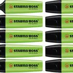 Evidenziatore - STABILO BOSS ORIGINAL - Confezione da 10 - Verde