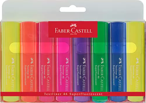 Faber-Castell 154662 - Set di evidenziatori TL 1546