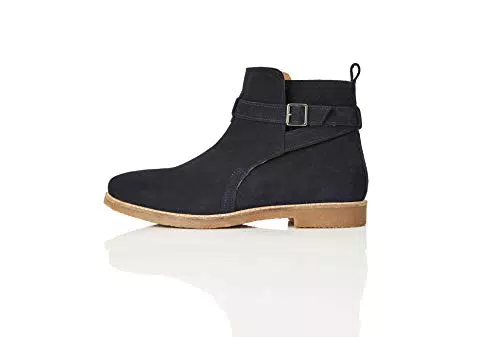FIND Jodhpur Suede - Stivali classici Uomo, Blu