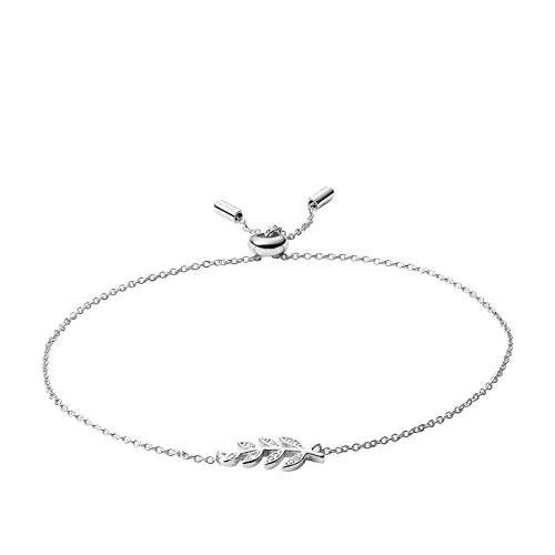 Fossil Bracciale Da Donna In Argento Sterling, Lunghezza: Lunghezza Massima Interna: 216 mm Bracciale In Argento Sterling