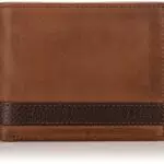 Fossil Portafoglio da uomo Quinn, 100% pelle Bifold marrone 11