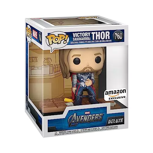 Funko POP! Deluxe: Marvel - Thor With Shawarma - Marvel Comics - Fumetti Marvel - - Figura in Vinile da Collezione - Idea Regalo - Merchandising Ufficiale - Comic Books Fans
