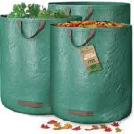 GardenGloss 3X Sacchi Giardinaggio con Maniglie 272L Ad Alta Capacità e Doppio Fondo Stabile Ai Raggi UV e Idrorepellente Sacco per Rifiuti riutilizzabili e stabili