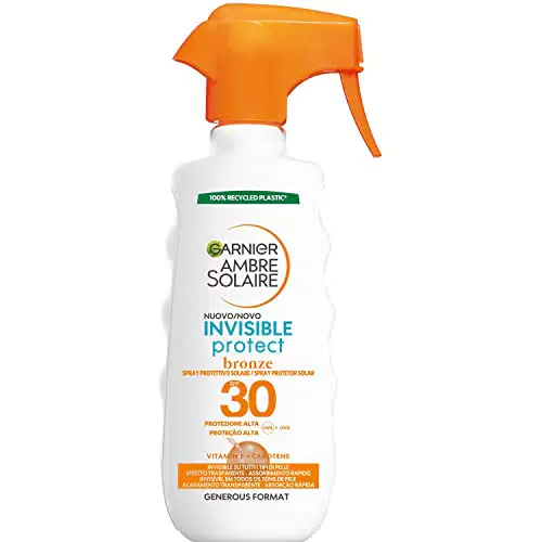 Garnier Invisible Protect Bronze Spray Gachette Protettivo Solare SPF30