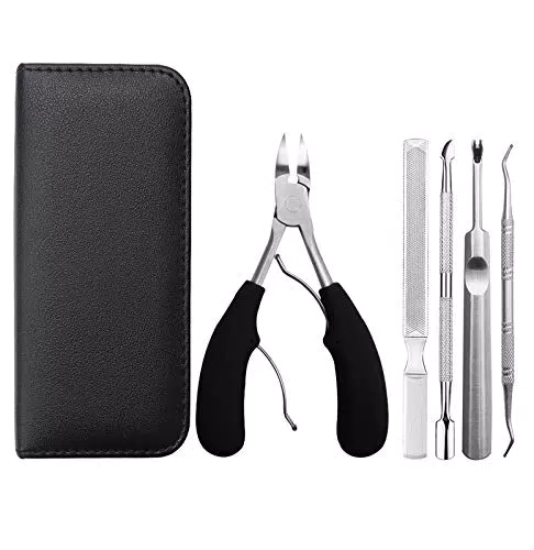 GeekerChip Tagliaunghie Unghia Incarnita, Tronchese Unghie Piedi in Acciaio Inox con Lima per Unghie e Set di file