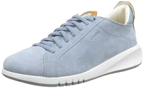 Geox D Aerantis, Scarpe da Ginnastica Donna, Lt Sky Camel
