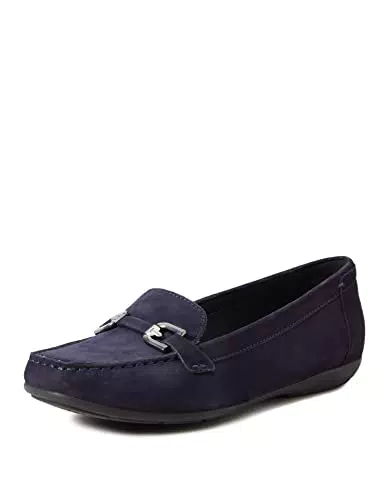 Geox D Annytah Moc A, Mocassini Donna, Blu