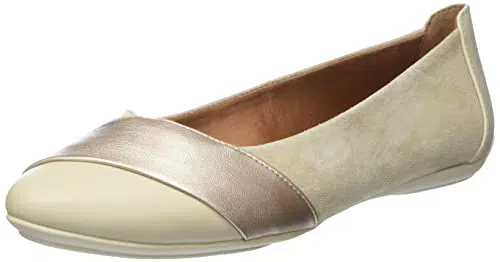 Geox D Charlene, Ballet Flat Donna, Beige Lt Oro