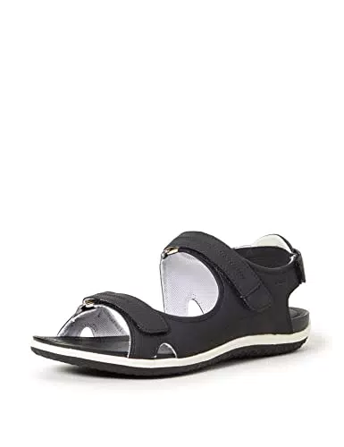 Geox D Sandal Vega A, Sandali Donna, Nero