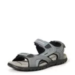 Geox Uomo Sandal Strada D, Sandali Uomo, Grigio Stone Lt Grey
