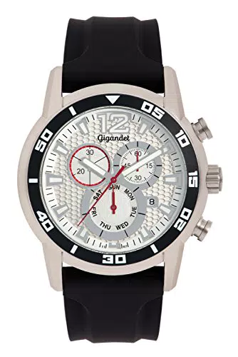 Gigandet Speedbike Orologio Uomo Cronografo Analogico Quarzo Nero Argento G14-004