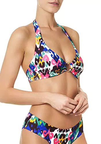 Goldenpoint Bikini Donna Costume Reggiseno Triangolo Anello Bohemian Ikat