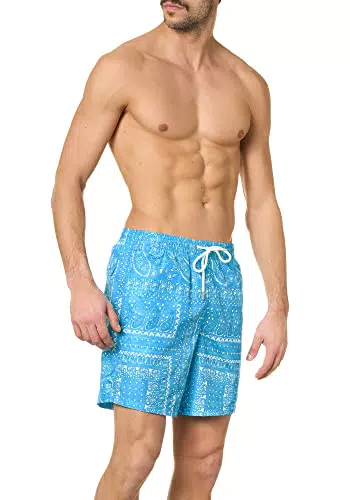 Goldenpoint Costume Uomo Boxer Costume Fantasia Bandana Paisley