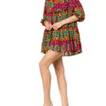 Goldenpoint Mare Donna Abito Corto Liberty Villa, Colore Multicolor