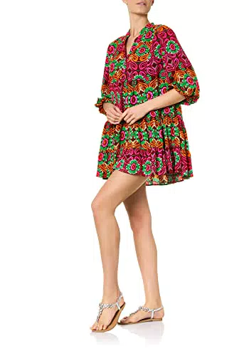 Goldenpoint Mare Donna Abito Corto Liberty Villa, Colore Multicolor