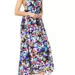 Goldenpoint Mare Donna Abito Lungo con Anello Bohemian Ikat
