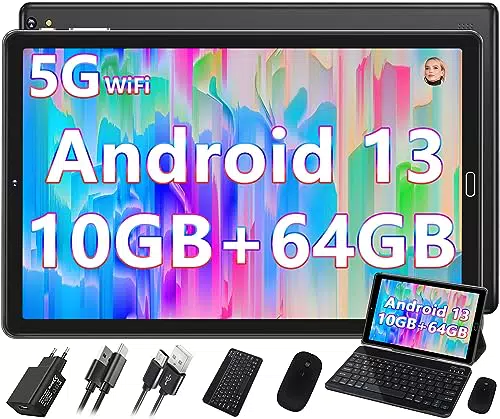 GOODTEL Tablet 10 Pollici Android 13 10GB RAM+64GB ROM