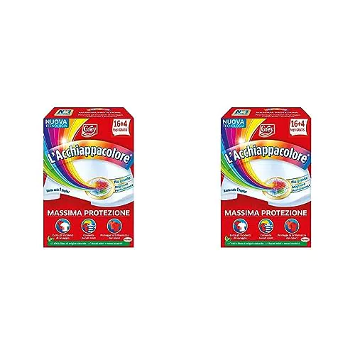 Grey L'Acchiappacolore Fogli Cattura Colore Lavatrice, 40 foglietti