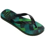 havaianas Brasil Fresh, Infradito Unisex - Adulto, Black Black Leaf Green