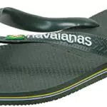 Havaianas Brasil Logo, Infradito Unisex-Adulto, Green Olive