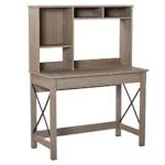 homcom Scrivania Scaffale con Libreria Sopra in Legno per Camera