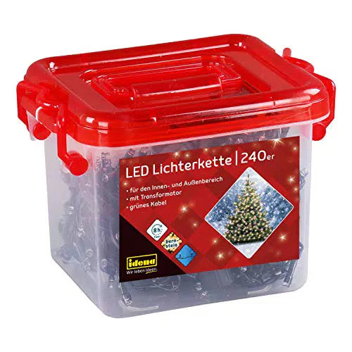 Idena 31855 - Catena luminosa LED con 240 LED ambra