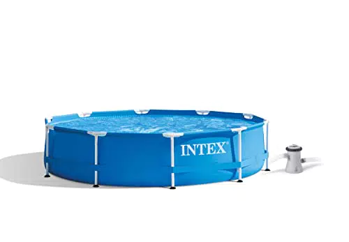 Intex 28212GN Piscina Metal Frame Rotonda, con Pompa Filtro 2271 L/h