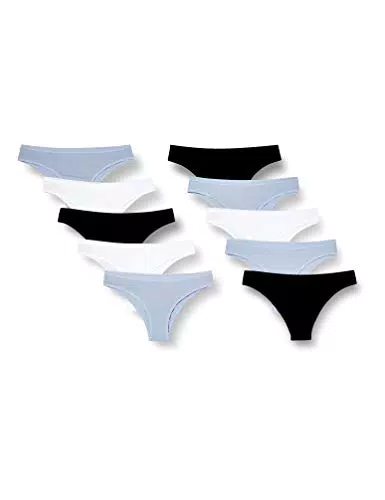 Iris & Lilly Intimo Cheeky in Cotone Donna, Pacco da 10