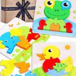 Jaques of London Lascia Giocare Puzzle Animali - Puzzle Perfetti per Bambini e Giocattoli Montessori per 2 3 4 Anni Ragazzo e Giocattoli per 2 3 4 Anni Ragazze dal 1795