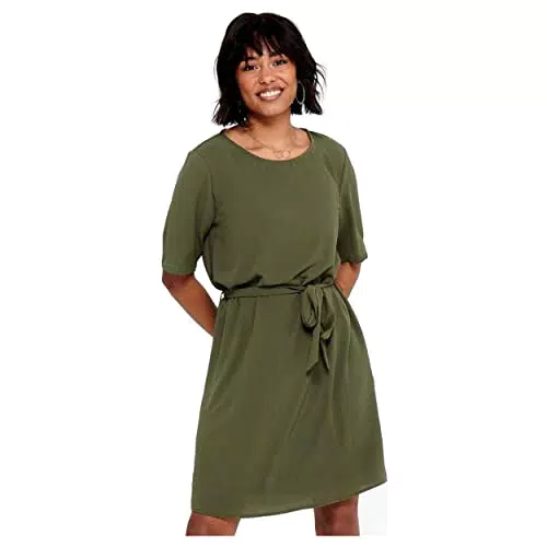 JDY Jdyamanda 2/4 Belt Dress Wvn Noos, Vestito Donna