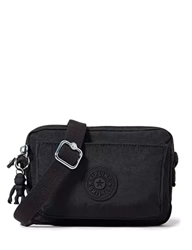 Kipling ABANU, Borse a Tracolla, Donna, Nero, Taglia unica