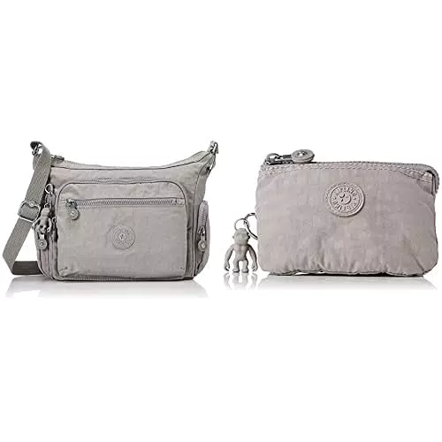 Kipling Gabbie S, Crossbody Donna, Grigio, Taglia unica+Pouches/Cases Donna