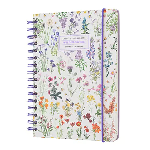Kokonote: Agenda Scolastica 2023-2024 Wild Flowers, agenda settimanale A5 12 mesi