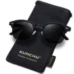 kunchu Occhiali da Sole Uomo Occhiali da sole Unisex Stile Classico Lente Antiriflesso Lenti Ultraleggere Per lo Sport Guida Pesca