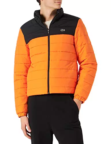 Lacoste Bh7774 Parka & Giubbotti, Nero/Celosia