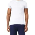 Lacoste Th6709, T-shirt Uomo, White, M