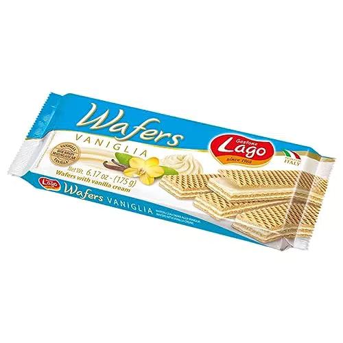 LAGO, Wafers 175g, Wafer con Vellutata Crema Vaniglia 77