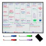 Lavagna magnetica settimanale per Frigorifero Planner settimanale per i pasti Calendario familiare Organizzati con il planning per ridurre lo stress nella tua vita
