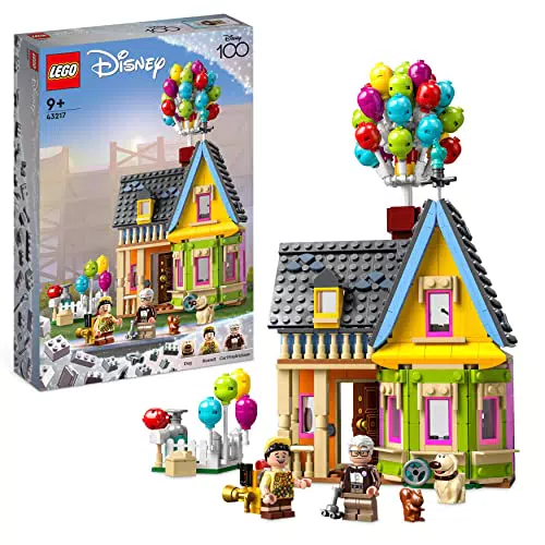 LEGO 43217 Disney e Pixar Casa di “Up”, Modellino da Costruire con Palloncini e Figure di Carl